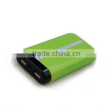 Dual USB port high brightness led hand lamps portable power bank for iphone
