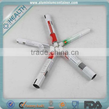 aluminum hair cosmetic dye tint tube packaging