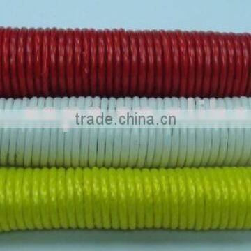 Plastic rope in various colors