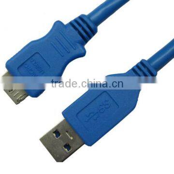 Flat Micro USB 10pin Charging cable USB3.0