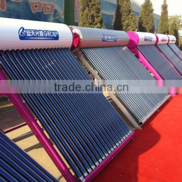 Non-Pressure Type and Water Heater Application Glass tube solar system