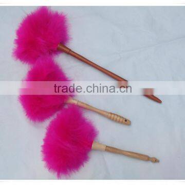 Popular Chinese Lambs Wool Duster With Red Color