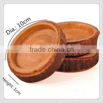 Handmade Natural Wood Saucers Customized Design