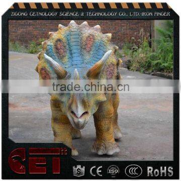 Walking Dinosaur Rides Riding Triceratops Dinosaur Animatronic Dinosaur Rides for Shopping Mall photo-6