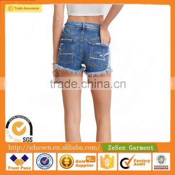 2016 Distressed Shorts Jeans Pant Ripped Hot Shorts Ladies Sex Short Jeans Women photo-2