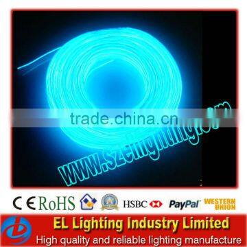 el lighting wire transparent blue