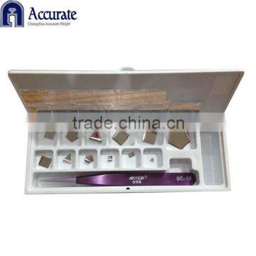E2 class Microgram Precision Flake Weights