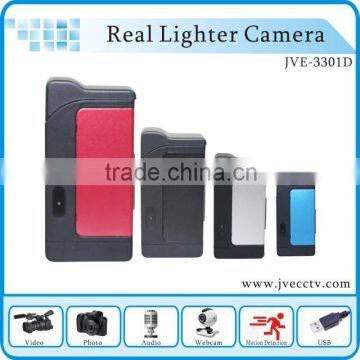 New motion detection voice recorder lighter camera with webcam function JVE-3301D