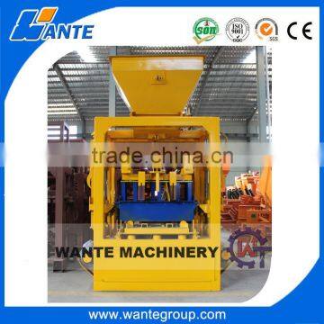 WANTE BRAND alibaba QT4-24 semi-automatic block moulding making machine for road construction