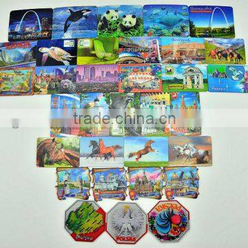 2014 promotional gift 3D lenticular fridge magnet of animal images