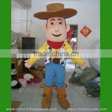 Commercial cow boy mascot costume / cartoon mascot costume / funny mascot costumes for festival