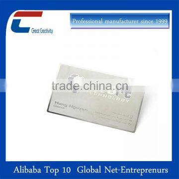 customized design metal business stainless steel card