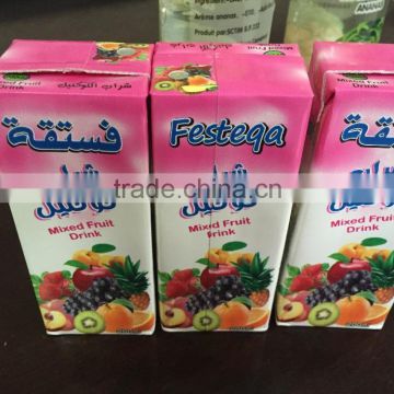 factory supply 250ml slim shape carton filling packing machine