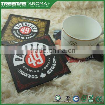 Promotion logo absorbent paper cup pad beer coaster