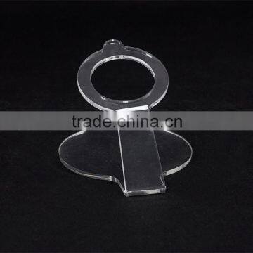 Wholesale Clear Acrylic Wine Single Bottle Display Rack With Custom Size