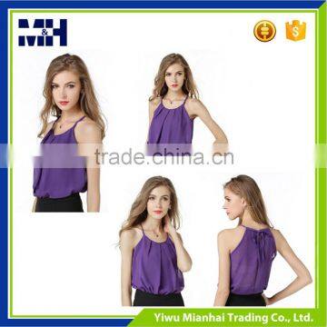 Summer New Woman Top Chiffon Blouse Women Condole Shirt