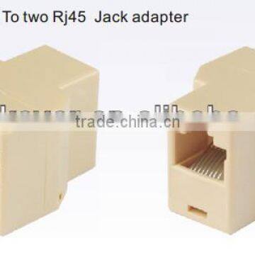 Cat5e (F-F) plug To two Rj45 Jack adapter