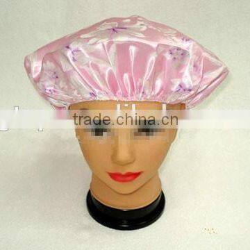 satin bath shower cap single layer SSC-3