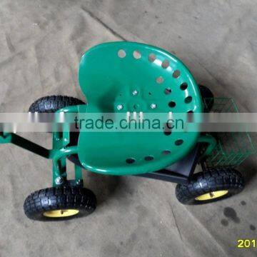 Four Wheels Sitting Garden Seat Carts TC1852 photo-2