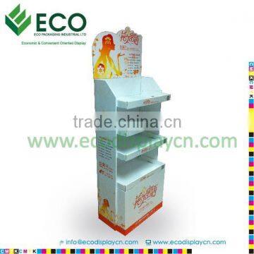 four shelf corrugated floor clothing rack