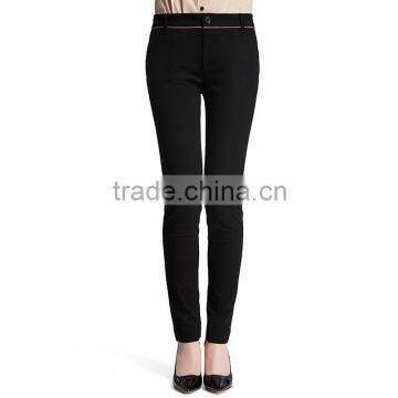 Women's Relaxed-Fit Plain-Front Straight-Leg Pant OEM ODM Type Factory Supplier Manufacturer Baiyun Huadou Guangzhou