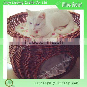 2016 new style wholesale wicker dog basket for cat
