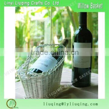 2016 European style handmade Wicker Wine Picnic Basket with handle for home holiday