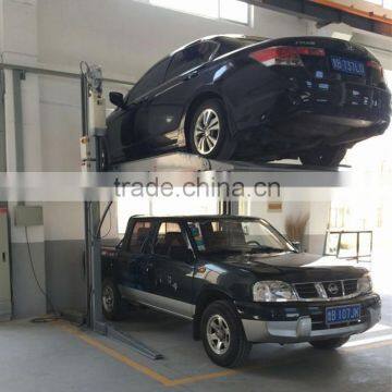 smart automatic car stacker parking lot/hydraulic 2 tier car parking system two post