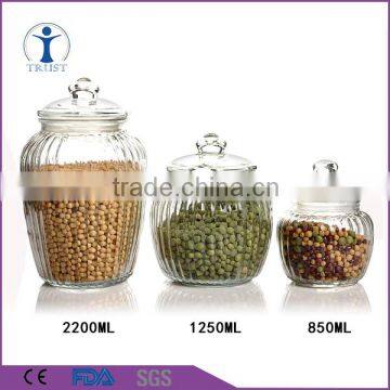 food usage pumpkin shaped storage container food grade glass jar