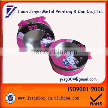 2014 hot sale toy metal lunch tin box with lock ,window and handle