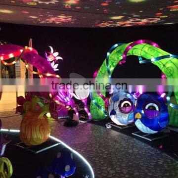 Large Chinese Lantern -Cartoon Music Lantern Made of Fabric and Metal Frame on Sale