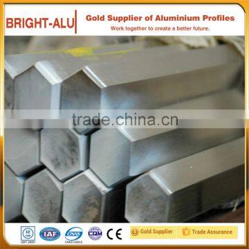 Various sizes aluminum hexagon bar profile/ aluminum bar profile/ aluminum square profile