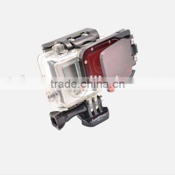 Underwater Red Filter with adapter ring for Go Pro Hero4 HD cameras