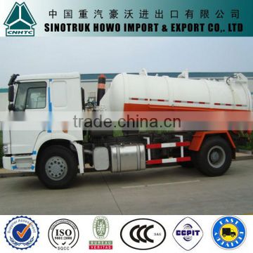 sinotruk 4x2 howo suction type sewer scavenger for sale