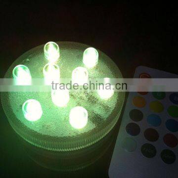 Muti-color Remote Control LED Color Changing Submersible Vase Light