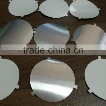 heat seal induction aluminium foil easy peel off seals/lids/liners with ears for cosmetic bottle