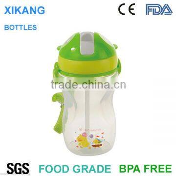 Eco-friendly BPA Free kids water bottle with straw