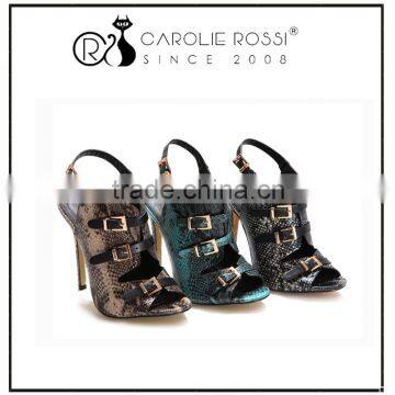ladies high heel cut shoes gladiator women snake sandals high top shoes
