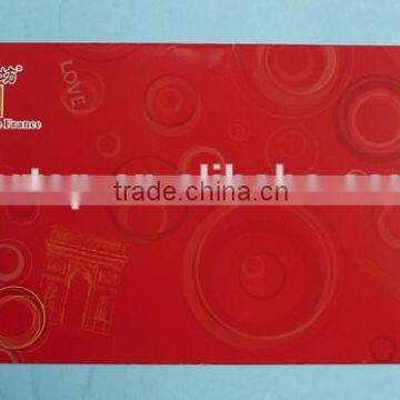 wholesale chinese new year coated paper red envelope