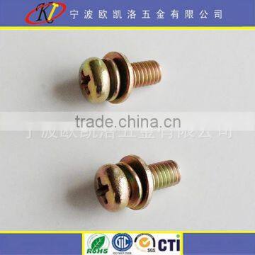 brass screw philips pan head sem screw machine screw