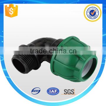 Polyproyplene PP Male Female Threaded Elbow Connector