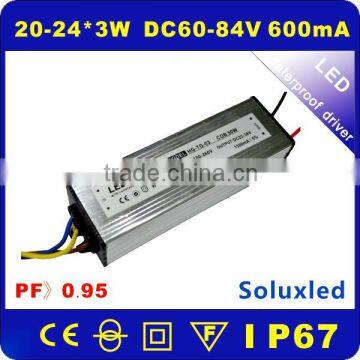 LED DRIVER power supply waterproof 20-24*3W IP67
