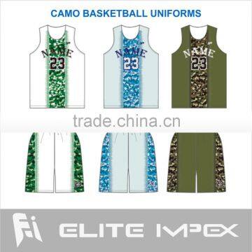 camo basketball uniform