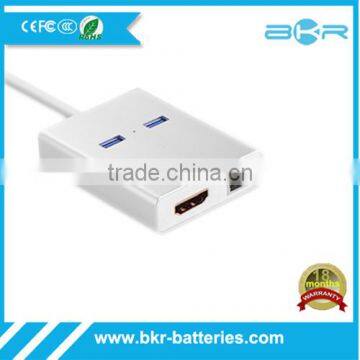 2016 new design USB 3.0 to hdmi converter with 10/100/1000Mbps Ethernet Network