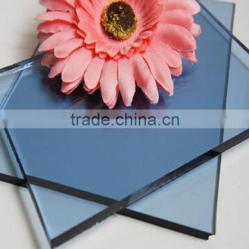 Guangyao Glass 5mm 6mm blue tinted tempered glass building material