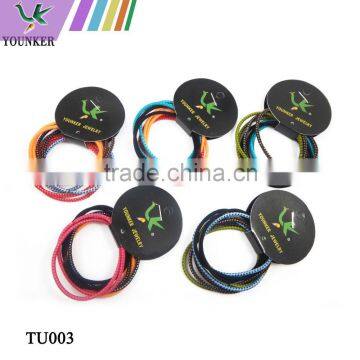 Dot Pattern Metal Free Ponytail Holder Elastic Hair Band