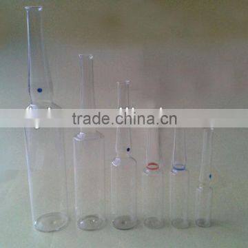 2ml low borosilicate glass ampoule with blue dot printing