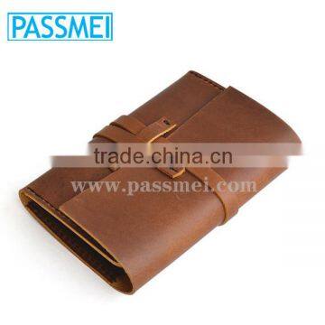 Genuine Leather Case for notebook with leather cover casecover case for notebook with card holder