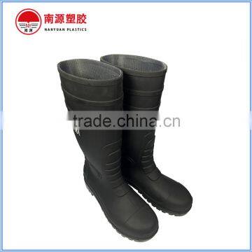Black PVC Steel Toe Wellinton Boots for Industry or Heavywork