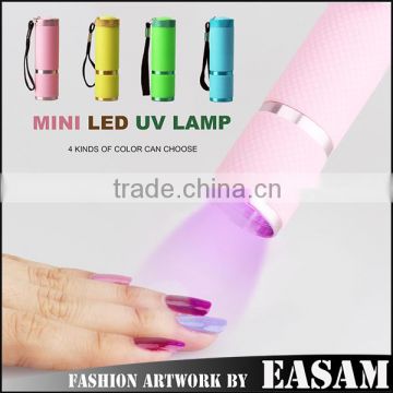 Aluminum Alloy Mini UV Gel Curing Lamp Portable Nail Dryer LED Flashlight Torch                        
                                                Quality Choice